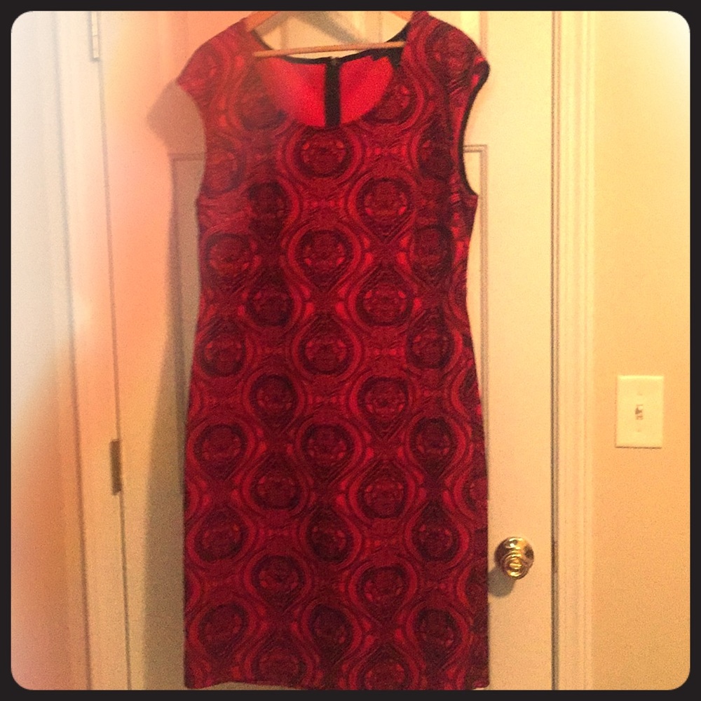 Red and black dress size 16